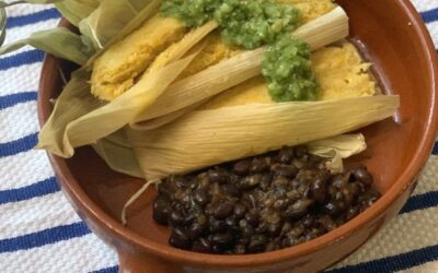 Uchepos with Tomatillo Salsa