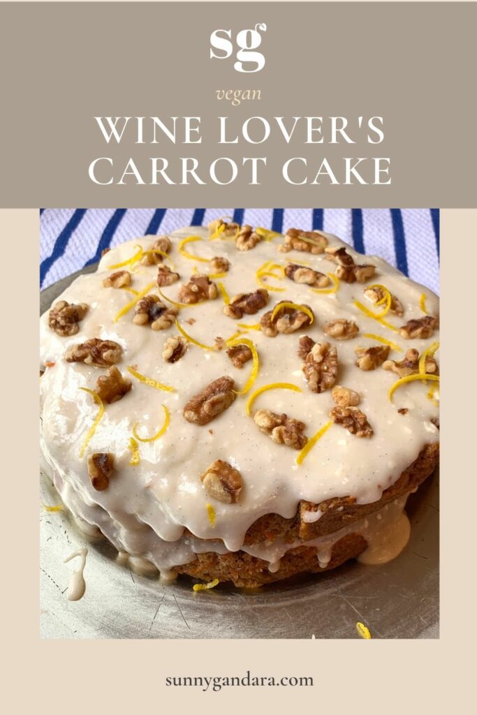 A Wine Lover's Carrot Cake