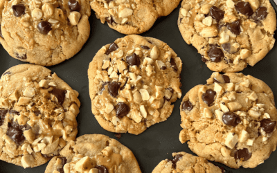 Peanut Butter, Chocolate and Miso Cookies